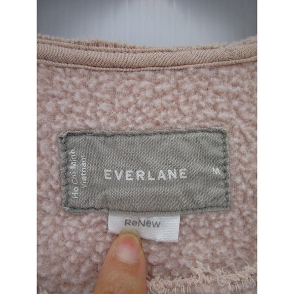 Everlane Sweater Medium ReNew Fleece Pullover Preppy Breathable - Picture 8 of 10